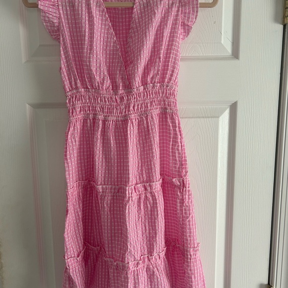 Pink Ruffled Summer Dress - Picture 4 of 5